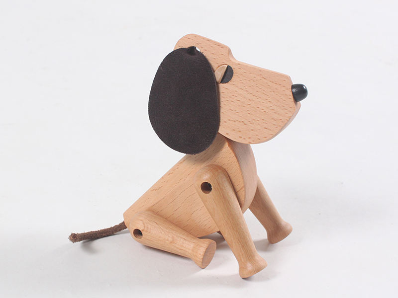 纳西达北欧风格奥斯卡木雕经典原始丹麦狗木偶家居装饰创意饰品礼品