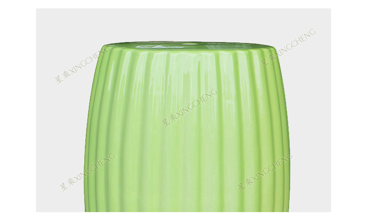 Jingdezhen ceramic drum stool flower stand with different color for hotel and home decoration wholesale retail