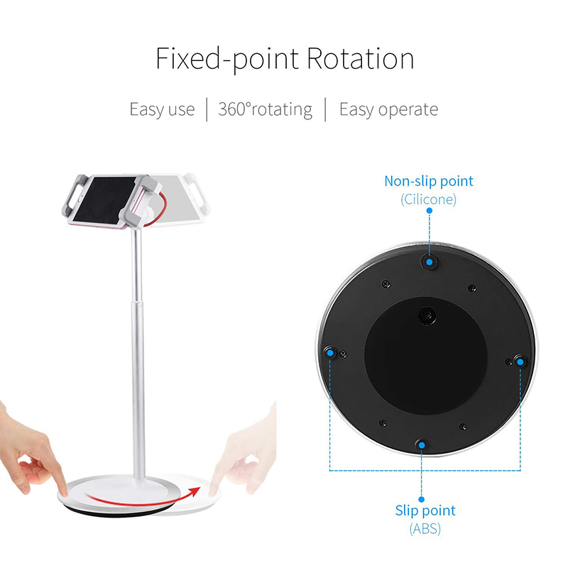 Adjustable Cell Phone Stand Desk Phone Holder Compatible with All 4-8'' Phones Office Accessories All Android Smartphone - Black