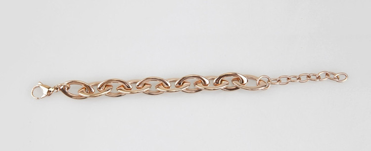 2019 Moda al por mayor Alta Calidad Punk PUSP CUCTURA DE ORO DE ACERO INOXIDABLE Pulsera de la cadena