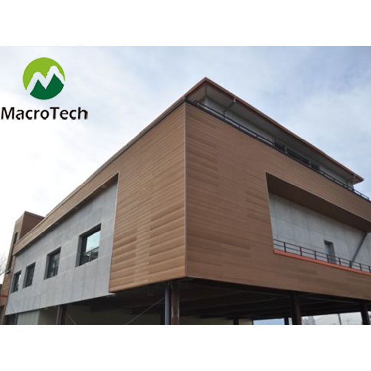 New tech wood revestimiento de pared exterior pvc outdoor wall cladding