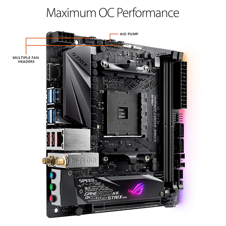 【中古品】ROG STRIX X470-I GAMING 美品 Used ASUS ROG STRIX X470-I Mini ITX Motherboard AM4 for Ryzen