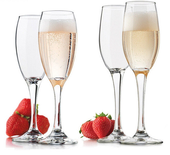 Wholesale Customized Logo Wedding Crystal Glow Champagne Wine Glass champagne glass flutes