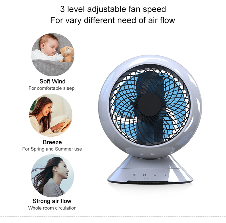 air circulator plastic brushless desk  12v dc electric table mini cooler fan