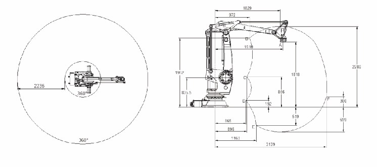 Taiho TR-F120/180 robotic palletizer for bag palletizing case/carton/box stacking CE certified from China