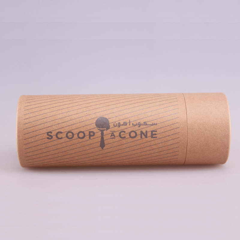 Customized kraft paper tube packaging for cosmetic/gift cylindrical tool cardboard round box