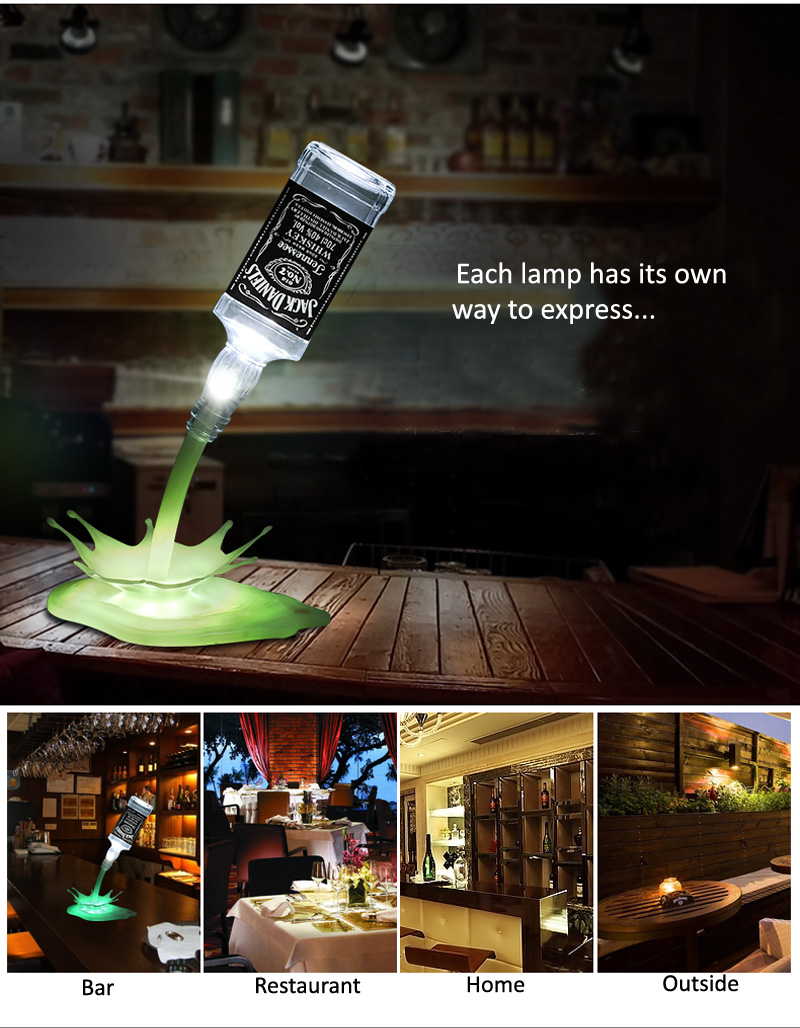 2019 Rechargeable Touch Desk wine pouring lamp for Bar Cafes Restaurant