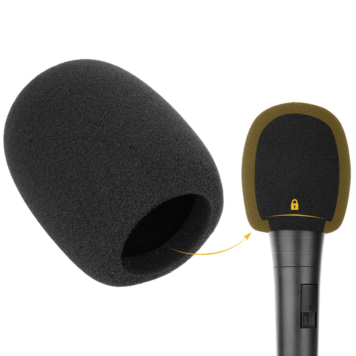 High Quality Microphone Foam Mic Sponge Cap Cover