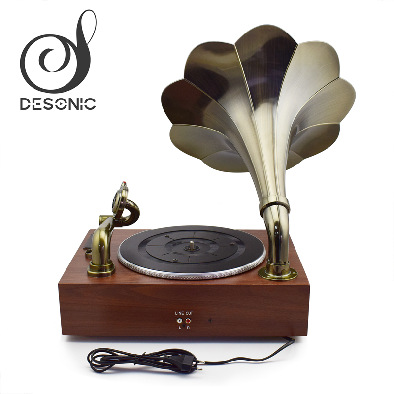 アンティークホーン蓄音機蓄音機ターンテーブルレコードプレーヤー卸売