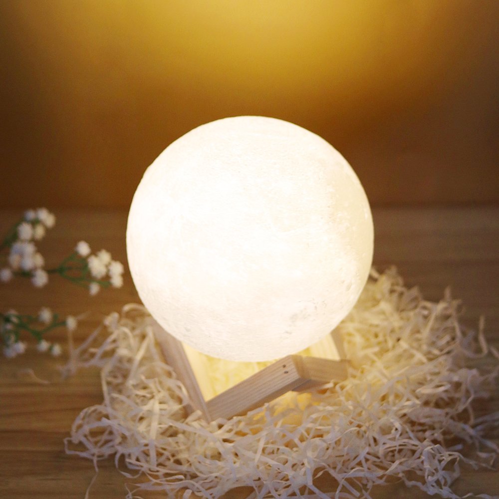3d 打印月球灯灯磁性浮球悬浮灯月亮 led 夜灯圣诞月亮灯