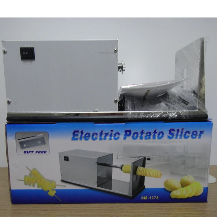 OC-STJ Good Quality Commercial Automatic Easy Operate Twisted Potato Chips Cutting Machine Spiral Cutter Slicer