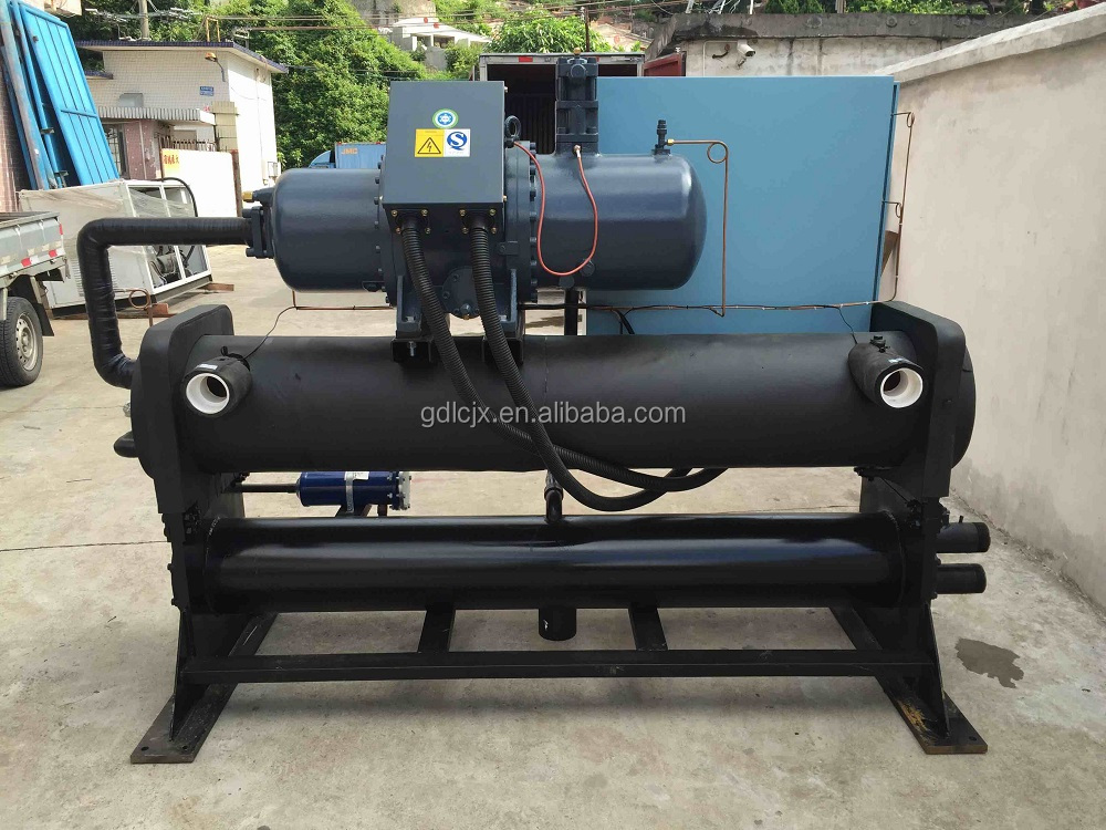 China 50 ton capacity semi-hermetic water cooled screw chiller with low factory price