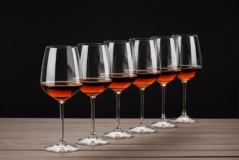 Wholesale Custom 15oz clear glass goblet lead-free crystal red wine glass