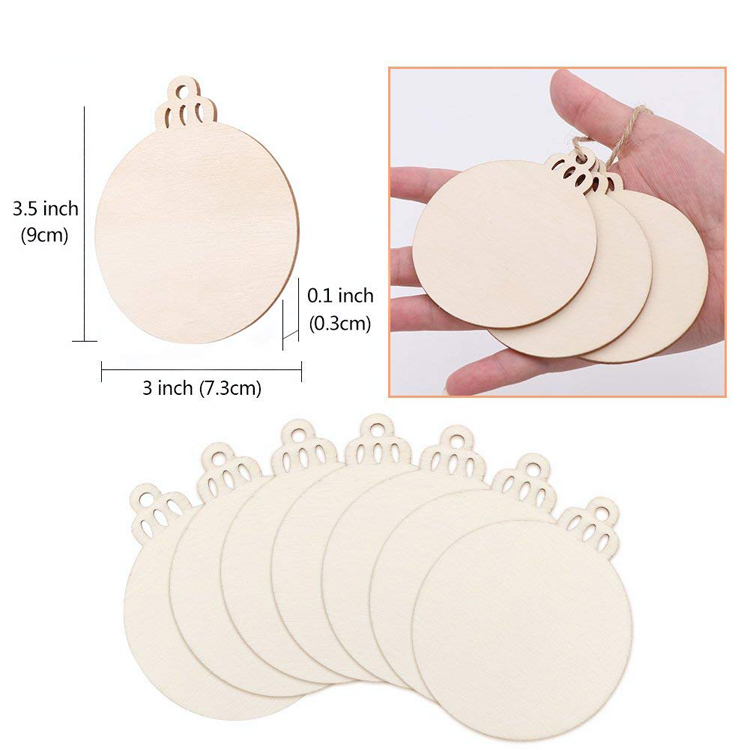FSWCCK 17 Rodajas De Madera Sin Terminar Para Centros De Mesa De 5 1 A 5 5 Pulgadas Discos Redondos De Madera Con Corteza De Arbol Circulos De Galletas De Madera Para Manualidades Adornos Navidenos