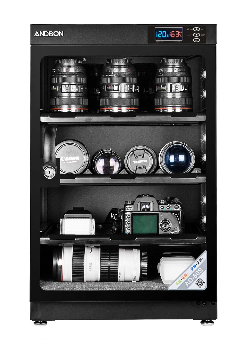 Camera drybox 80l ANDBON photography storage dry cabinet