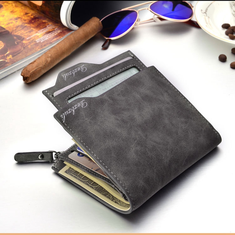 Dexbxuli D1282 Wallet Men Soft Leather wallet with removable card slots multifunction men wallet purse male clutch top quality