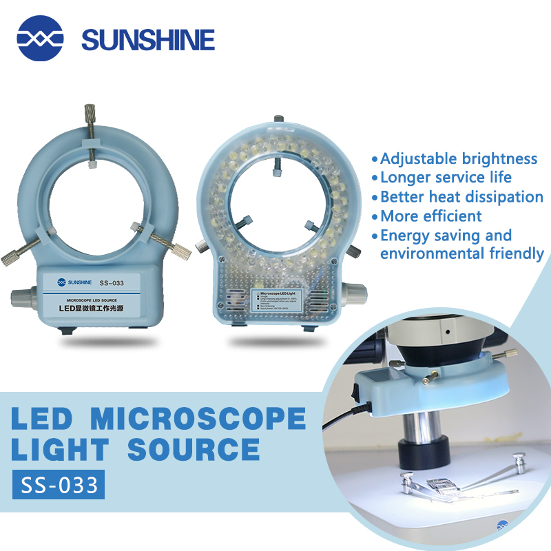 SUNSHINE SS-033 lámpara 56LED dedicada a la iluminación del microscopio ESTÉREO
