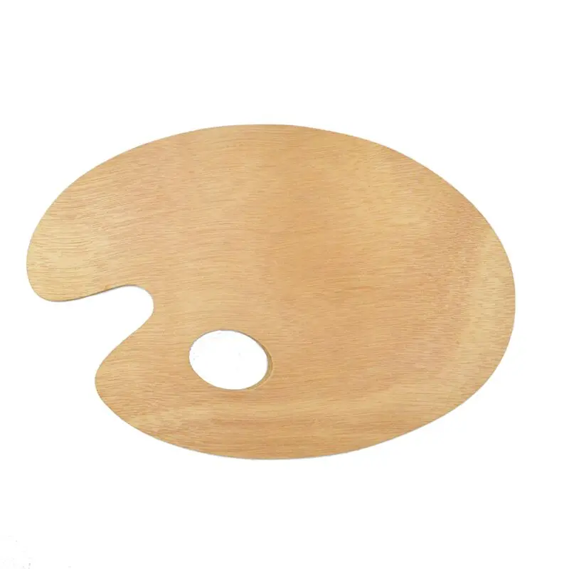 OEM 3mm thickness plywood kidney shape artist painting wooden palette