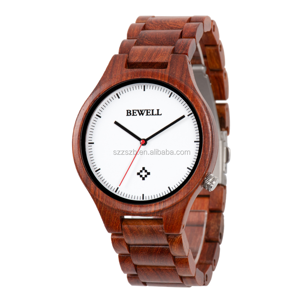 Thin Metal Alloy Case Men's Wrist Watch With Leather Strap