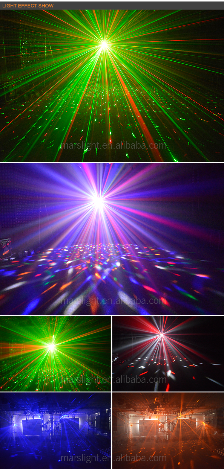 ディスコDJパーティーLEDストロボレーザームーンフラワーダンス