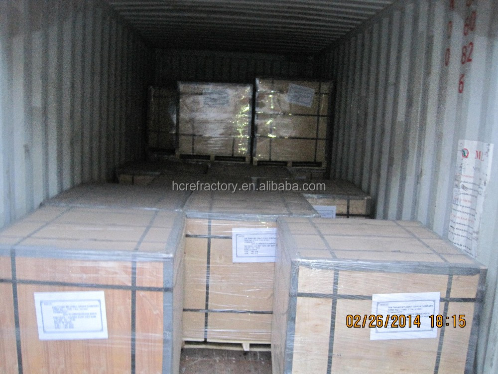 Zhengzhou HCR Brand tin bath bottom brick/fire caly block/ casting kaolin block for float glass furnace