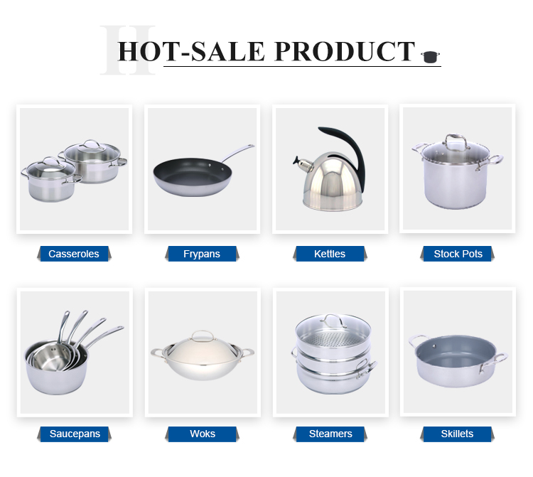 AMC Cookware Set - Durable Stainless Steel Kitchenware