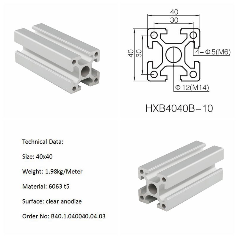 4040 4080 Gestaltungssysteme T der Aluminiumverdrängungs-T8 kerben industrielles 0