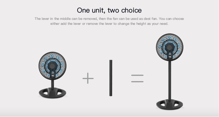 24v dc brushless adjustable height circulation stand fan