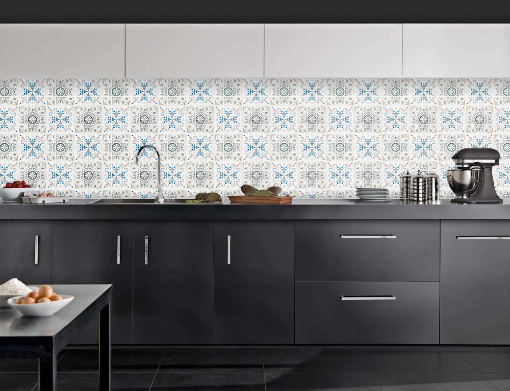 The new upgrade 3D Gel Mosaic Effect Self-Adhesive Splashback Tile Sticky Wall Tile Sticker for Kitchen/Bathroom