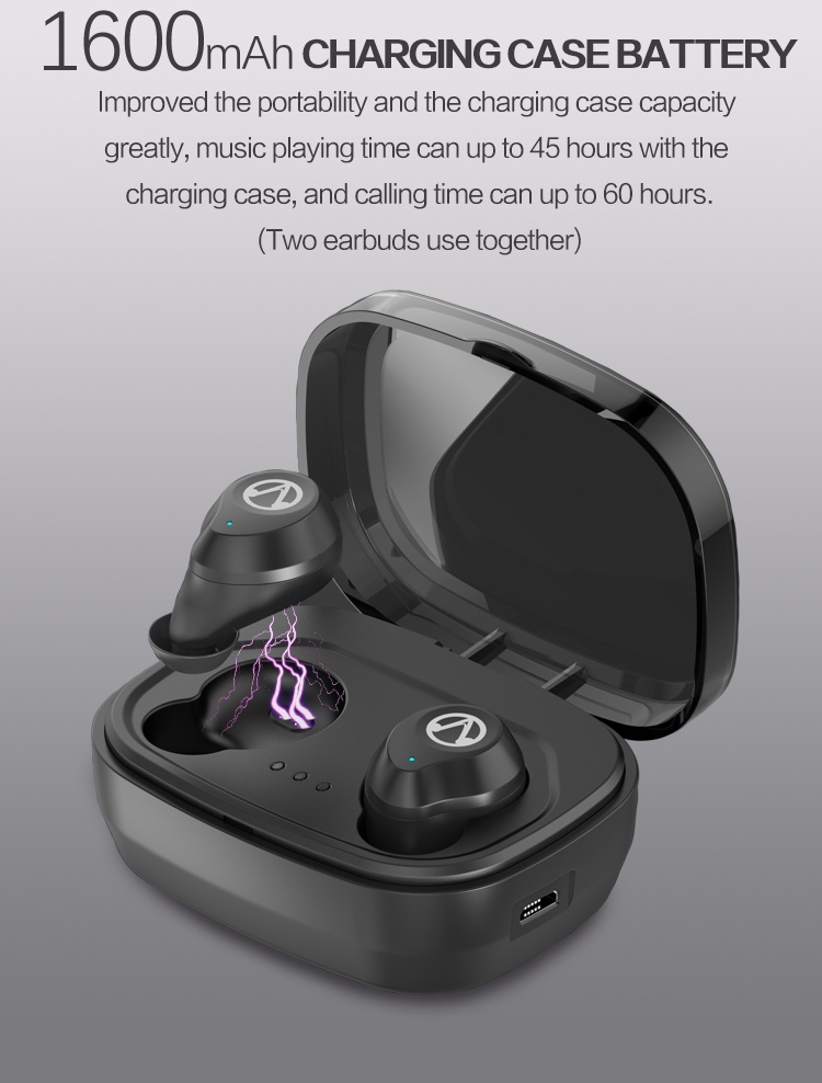 TWS X10 Wireless in-ear Headset Headphones true stereo dual master earphones