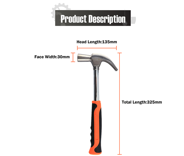 Harden Professional Steel Handle Japanese Custom Flex Claw Hammer