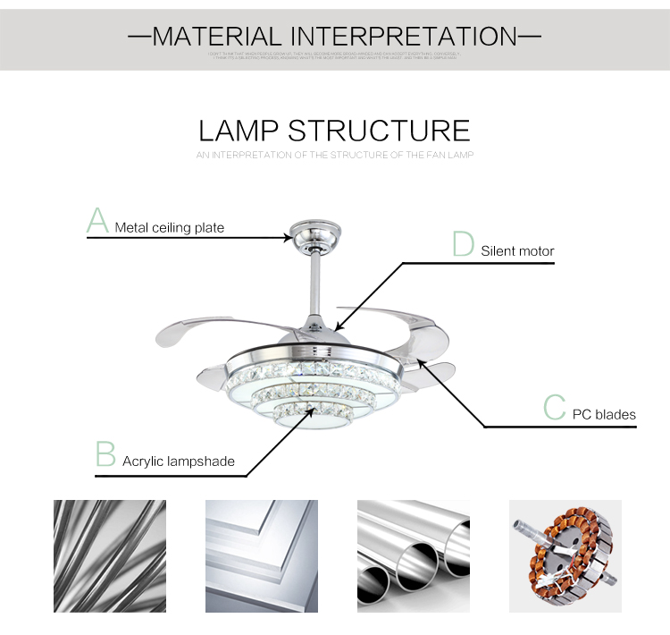 Professional manufacture classic ceiling fan with light