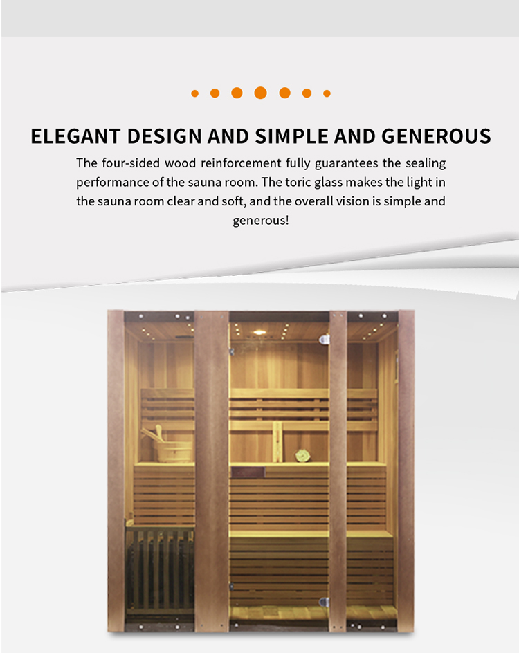 2019 new style red cedar traditional steam sauna room