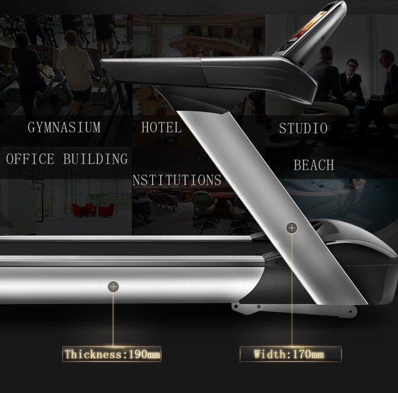 YPOO treadmill 5hp ac body fitness machine treadmill walking belt power treadmill 7hp