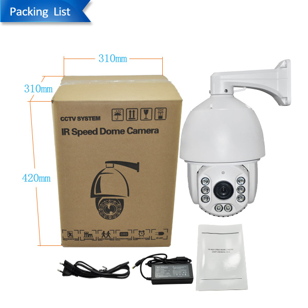 30X Zoom 1080P 5MP Outdoor HD PTZ IP Speed Dome Camera Outdoor POE Optical