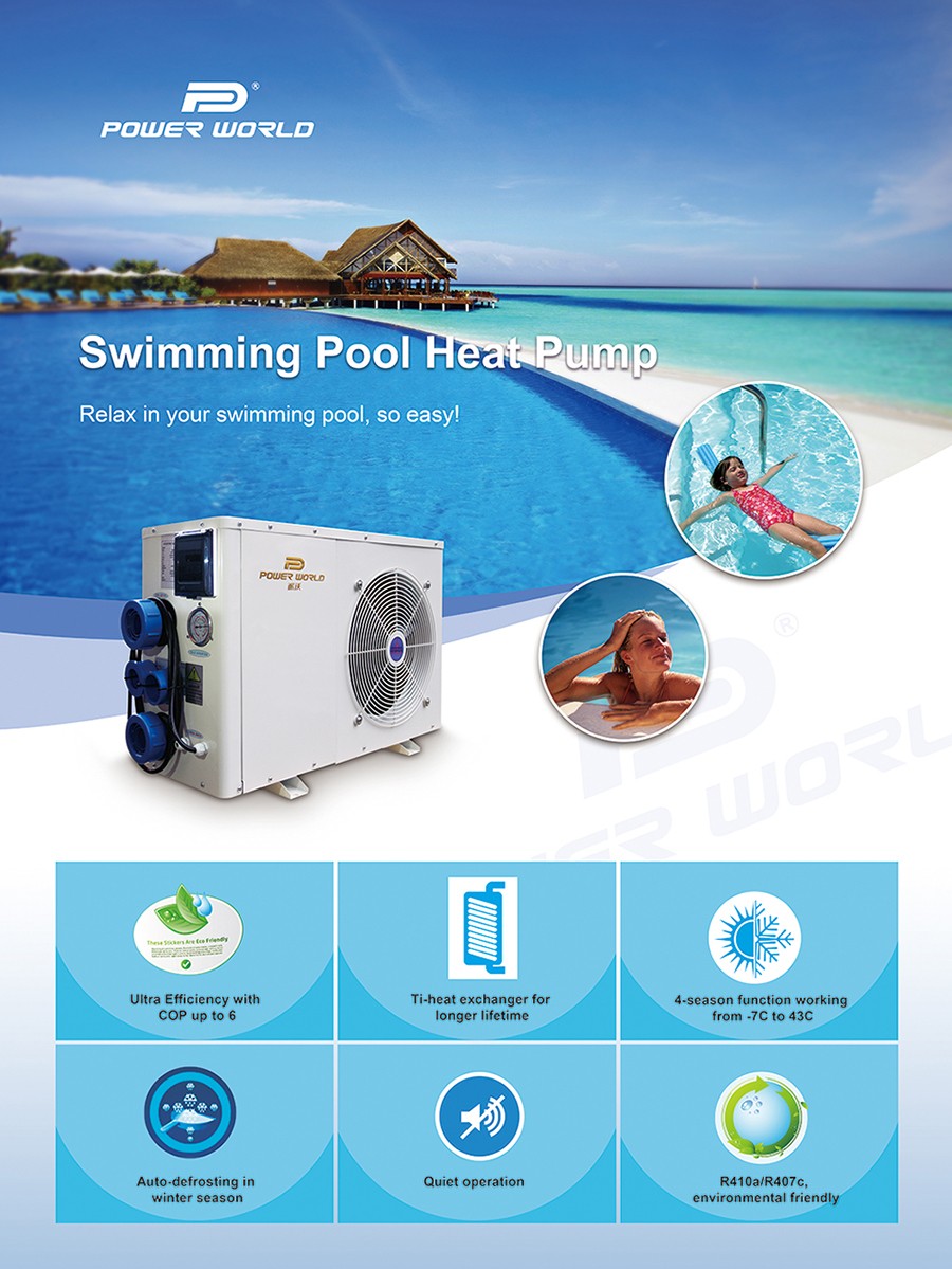 Water Heater Using Swimming Pool For Geothermal Heat Pump 48kw