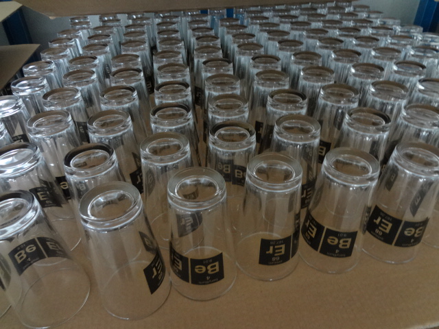 480ml Drinking glass cup with logo
