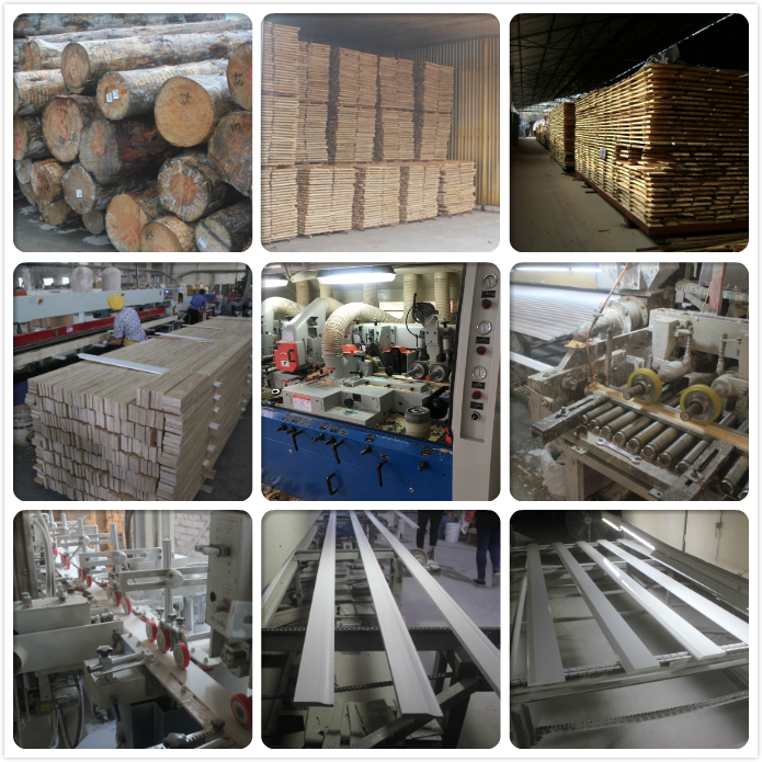 White Primed Wood Shoe Moulding Quarter Round Moulding