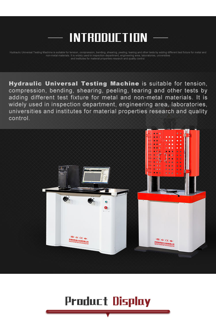 WEW-1000D 100ton 1000kn Máy Tính Hiển Thị Vật Liệu Thủy Lực Phổ Kéo Thiết Bị Kiểm Tra