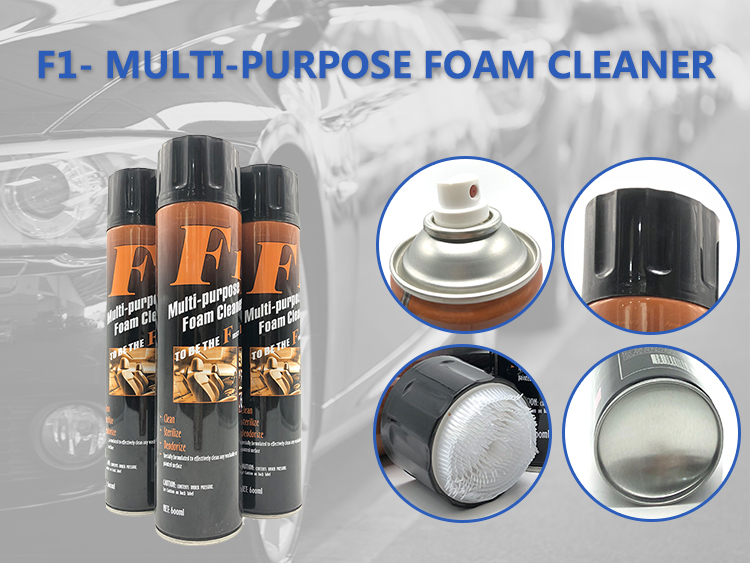 650ml F1 High Quality Multi-purpose Foam Cleaner Spray for Car Care All Purpose Car seat leather cleaner Foam Cleaner Spray