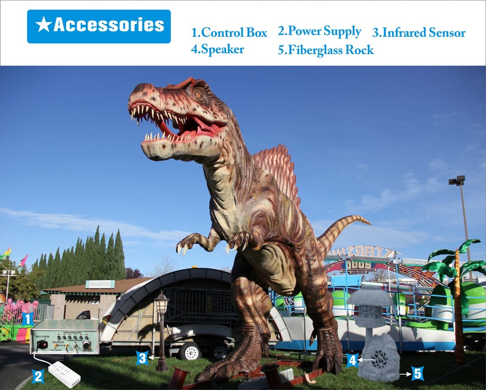 top quality realistic walking with dinosaur costume for theme