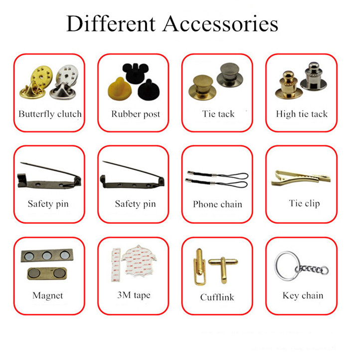 Butterfly Clutch Tie Tack Safety Pin Backs Rubber Post with Brass