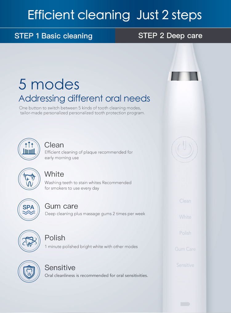 FC163 Nicefeel 600ml water flosser electric toothbrush combo