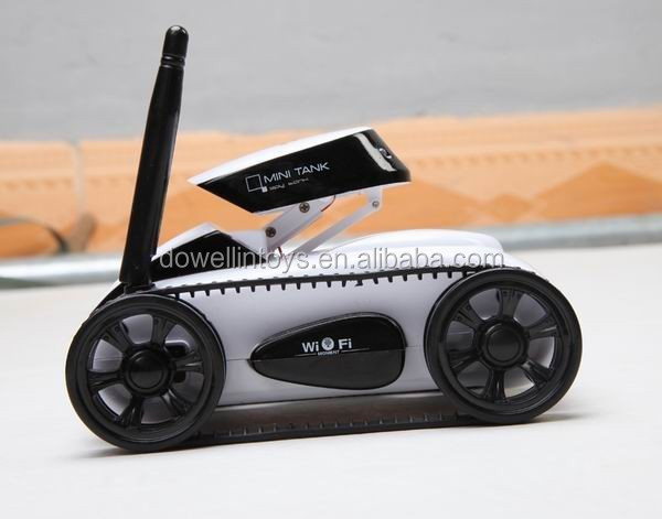 Mini I-Spy 4CH RC Tank with WiFi Camera - Android/iOS Controlled