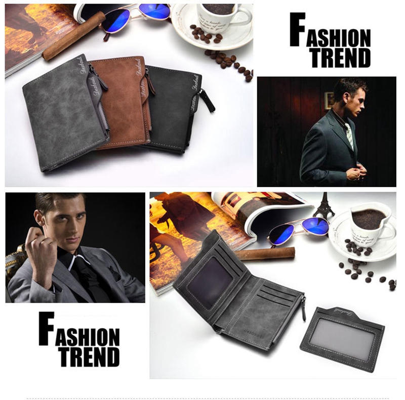 Dexbxuli D1282 Wallet Men Soft Leather wallet with removable card slots multifunction men wallet purse male clutch top quality