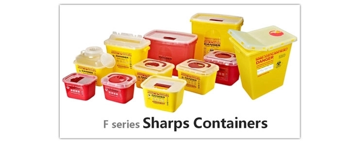 Hospital 5L Sharps Container Disposable Sharp Box Medical Waste Container