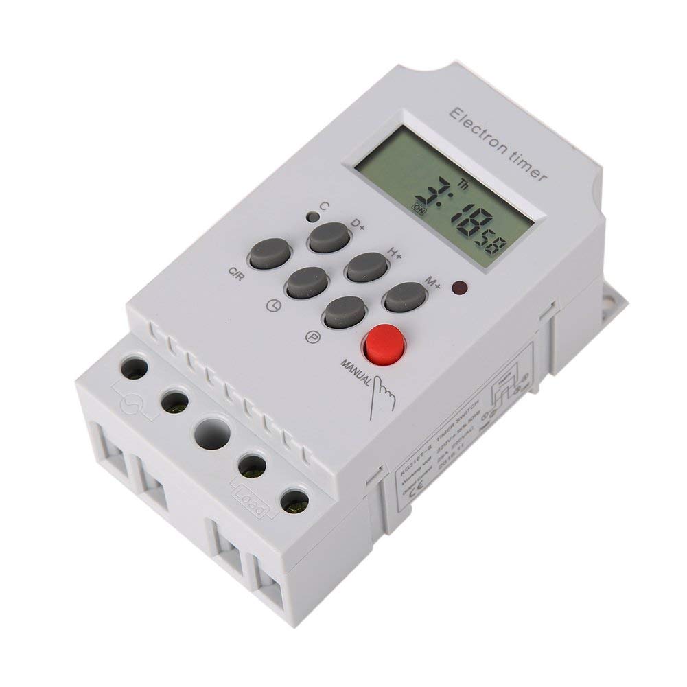 kg316t-ii ac 220 v 25a din 导轨 lcd 数字可编程电子定时器开关数字