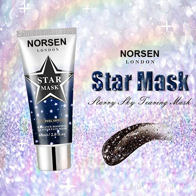 Private Label New Design Mask Whitening Moisturizing Star Glitter Peel Off Mask