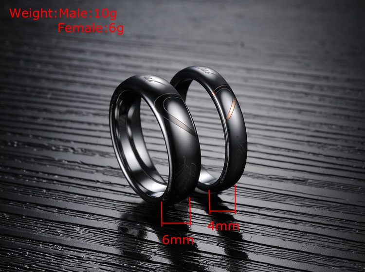 Korean Jewelry Latest Sample Design Vogue Wedding Ring, King And Queen Engagement Cnc Machine Tungsten Wedding Ring