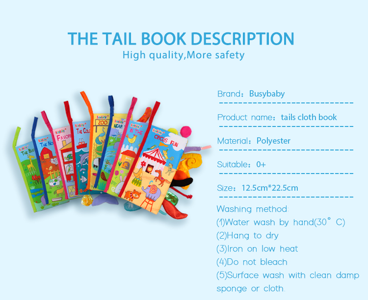 cloth book stuffed toy plush toy educational kids learning toys baby book